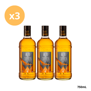 Pack Pisco Alto Del Carmen Barricas De Selección 750cc x3