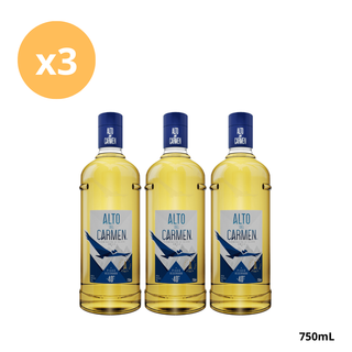 Pack Pisco Alto del Carmen Etiqueta Azul 750 ml 40° x3