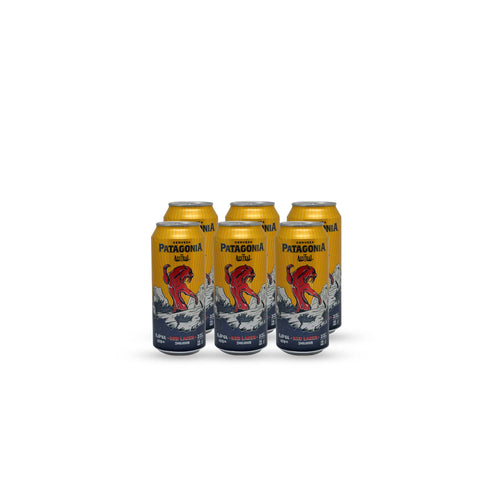 Pack x6 Cerveza Austral Patagonia Red Lager Lata 470 cc