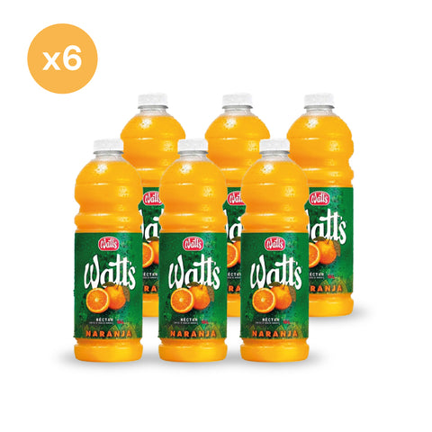 Néctar de fruta Naranja Watts 1,5 lt Pack x6