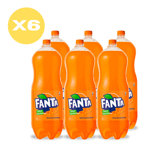 Bebida Fanta 3 lt Pack x6