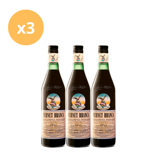 Pack Licor Fernet Branca 39° 750 c.c x3