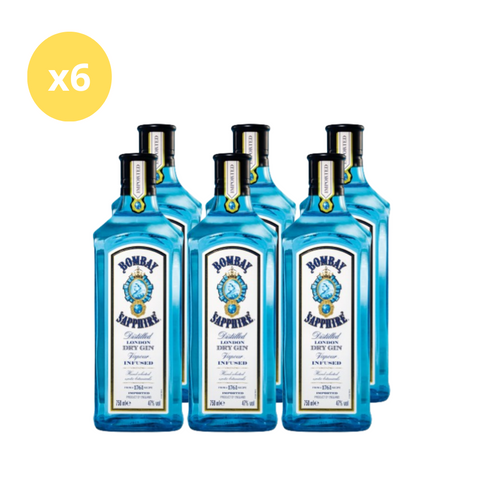 Pack x6 Gin Bombay 750 ml 47°