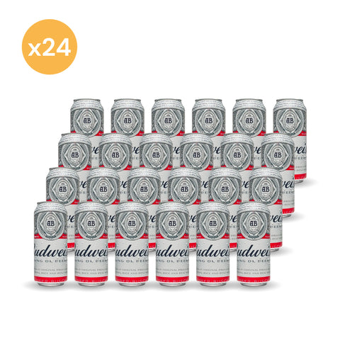 Pack x24 Cerveza Budweiser Lata 473 cc