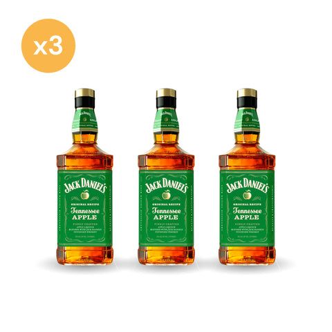 Pack x3 Jack Daniels Apple 750ml