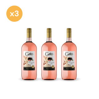 Pack x3 Vino Gato Selección Dulce Rosé 1,5 lt