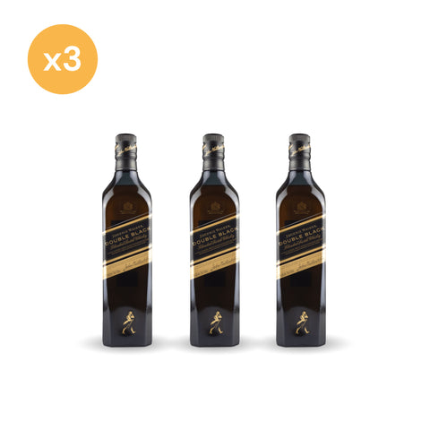 Pack x3 Whisky Johnnie Walker Double Black 750 ml