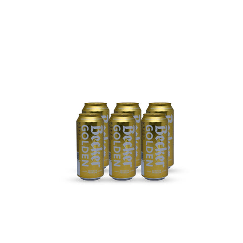 Pack x6 Cerveza Becker Golden Lata 470 cc