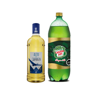 Promo Pisco Alto del Carmen Reservado 40º 750 ml + Bebida 3 Lts Variedades