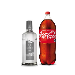 Promo Pisco Alto del Carmen Reservado Transparente 40º 750 ml + Bebida 3 Lts Variedades