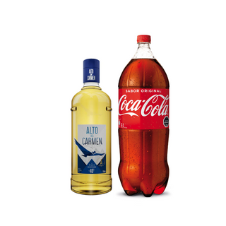 Promo Pisco Alto del Carmen Reservado 40º 750 ml + Bebida 3 Lts Variedades