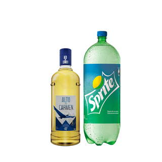 Promo Pisco Alto del Carmen Reservado 40º 750 ml + Bebida 3 Lts Variedades