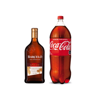 Promo Ron Barceló Añejo 750 ml 37,5° + Bebida 3 Lts Variedades