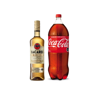 Promo Ron Bacardí Carta Oro 750cc + Bebida 3 Lts Variedades