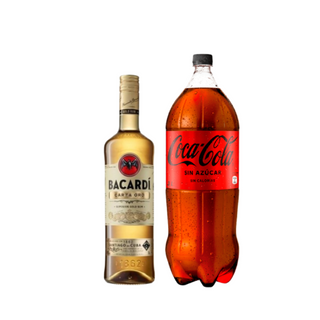 Promo Ron Bacardí Carta Oro 750cc + Bebida 3 Lts Variedades
