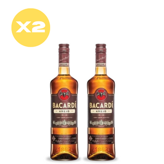 Pack x2 Ron Bacardí Añejo 750cc