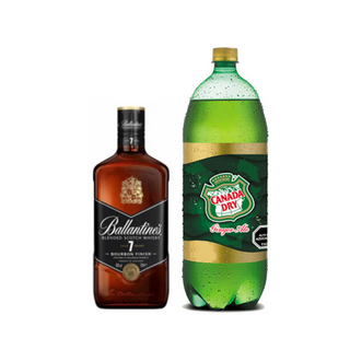 Promo Whisky Ballantines 7 Years 700ml + Bebida 3 Lts Variedades