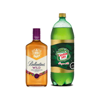Promo Whisky Ballantines Wild 700ml + Bebida 3 Lts Variedades