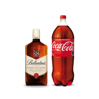 Promo Whisky Ballantines 750 ml 40° + Bebida 3 Lts Variedades