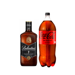 Promo Whisky Ballantines 7 Years 700ml + Bebida 3 Lts Variedades