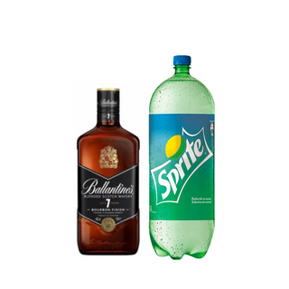 Promo Whisky Ballantines 7 Years 700ml + Bebida 3 Lts Variedades