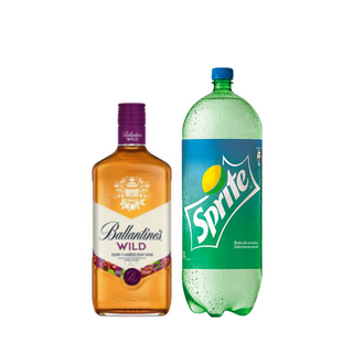 Promo Whisky Ballantines Wild 700ml + Bebida 3 Lts Variedades