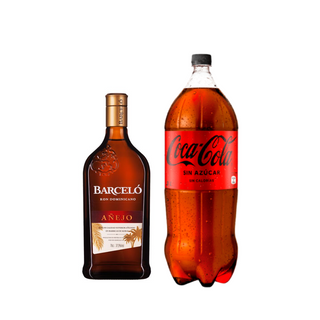 Promo Ron Barceló Añejo 750 ml 37,5° + Bebida 3 Lts Variedades