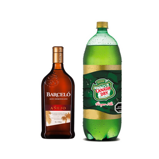 Promo Ron Barceló Añejo 750 ml 37,5° + Bebida 3 Lts Variedades