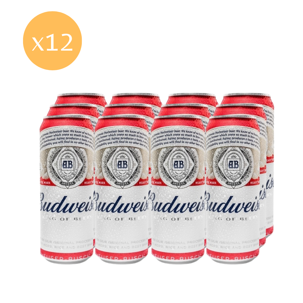 Pack Cerveza Budweiser Lata 710 cc x12 – Entrelatas