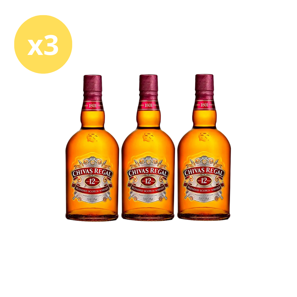 Chivas Regal 12 Años 750ml x3 – Entrelatas