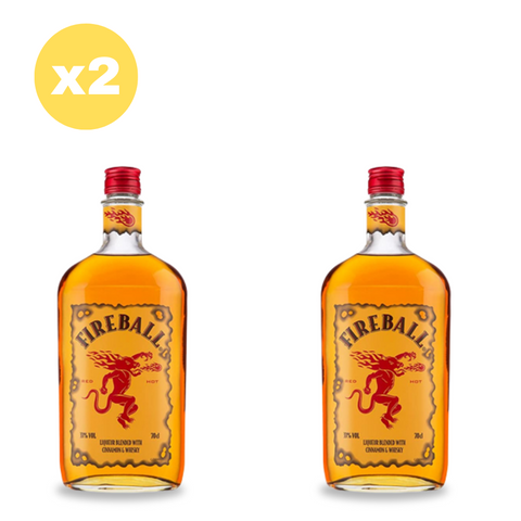 Pack x2 Whisky Fireball Cinnamon 750cc