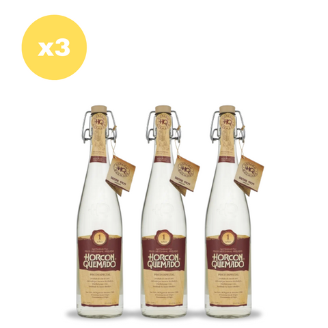 Pack x3 Pisco Horcón Quemado 645 ml 35°