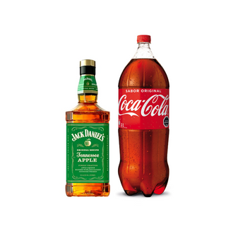 Promo Whisky Jack Daniels Apple 750 ml 40° + Bebida 3 Lts Variedades