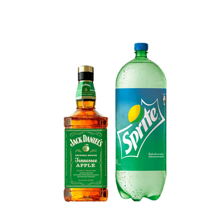 Promo Whisky Jack Daniels Apple 750 ml 40° + Bebida 3 Lts Variedades