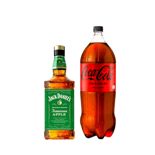Promo Whisky Jack Daniels Apple 750 ml 40° + Bebida 3 Lts Variedades