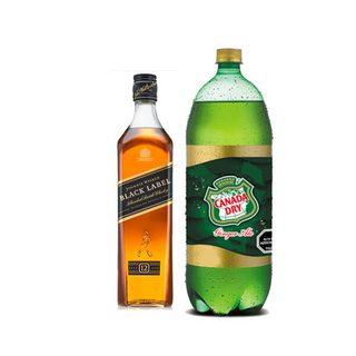 Promo Whisky Johnnie Walker Black Label 750 cc + Bebida 3 Lts Variedades