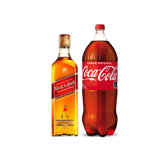 Promo Whisky Johnnie Walker Red Label 750 cc + Bebida 3 Lts Variedades