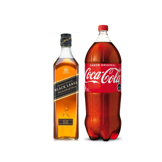 Promo Whisky Johnnie Walker Black Label 750 cc + Bebida 3 Lts Variedades