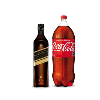 Promo Whisky Johnnie Walker Double Black Label 750 cc + Bebida 3 Lts Variedades