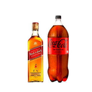 Promo Whisky Johnnie Walker Red Label 750 cc + Bebida 3 Lts Variedades