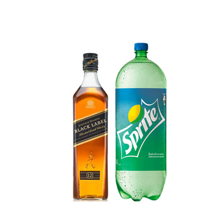 Promo Whisky Johnnie Walker Black Label 750 cc + Bebida 3 Lts Variedades