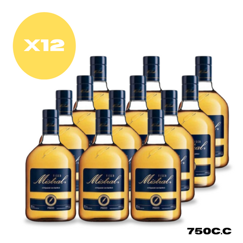 Pisco Mistral 750 ml 35° Pack x12