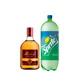 Promo Pisco Mistral Añejado en Roble 40° 750 ml + Bebida 3 Lts Variedades
