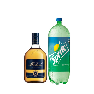 Promo Pisco Mistral Añejado En Roble 35° 1000 ml + Bebida 3 Lts Variedades