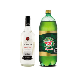 Promo Mitjans Blanco Añejado 1 lt 40°+ Bebida 3 Lts Variedades