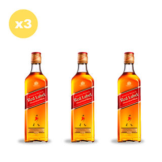 Pack x3 Whisky Johnnie Walker Red Label 750 ml 40°
