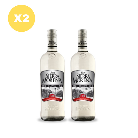 Pack x2 Ron Sierra Morena Blanco 1 lt 39,5°