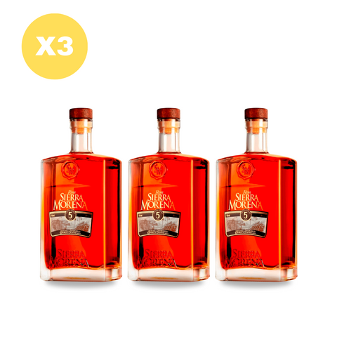 Pack x3 Ron Sierra Morena Extra Añejo 5 años 750 ml 39,5°