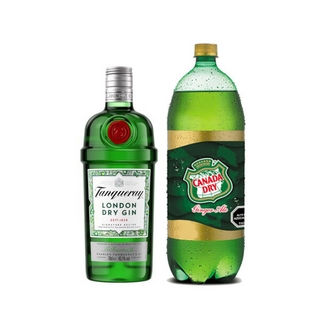 Promo Gin Tanqueray London Dry 700cc + Bebida 3Lts