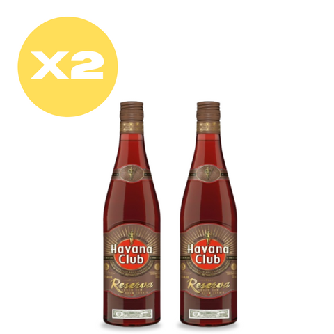 Pack x2 Ron Havana Club Añejo Reserva 700 ml 40°